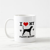 Liebe mein plott Jagdhund Kaffeetasse (Links)