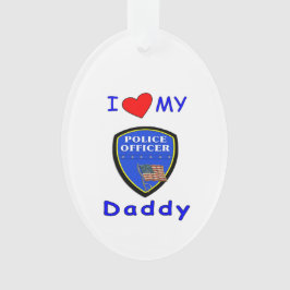 Liebe mein Polizei-Vati Ornament
