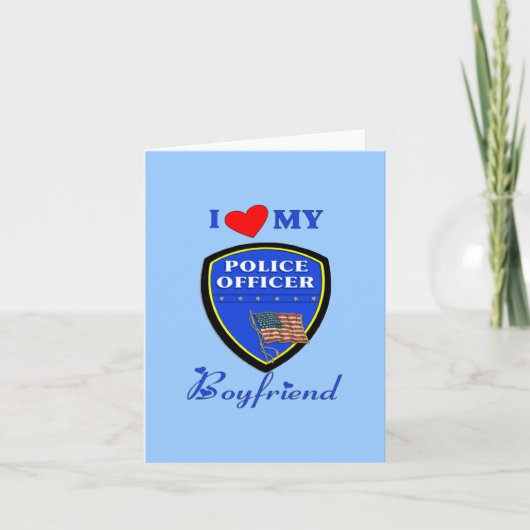 Liebe Mein Polizeifreund Karte (Vorderseite)