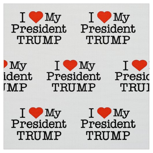 Liebe Mein Präsident Trump Stoff (Muster)