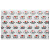 Liebe Mein Präsident Trump Stoff (Fat Quarter (45,7 x 55,9 cm))