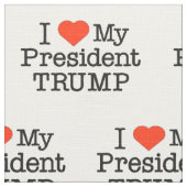 Liebe Mein Präsident Trump Stoff (Nahaufnahme)