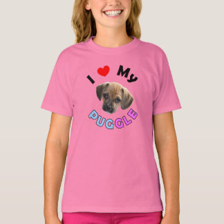 Liebe Mein Puggle Kids Shirt