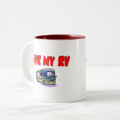 Liebe mein RV Zweifarbige Tasse (Vorderseite Links)