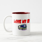 Liebe mein RV Zweifarbige Tasse (Links)