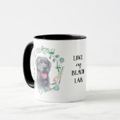 Liebe Mein schwarzes Labyrinth Kaffee Tasse (Vorderseite Links)