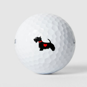 Liebe, mein Scotie-Hund-Golf Golfball