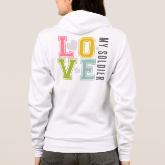 Liebe mein Soldat (bunt) Hoodie