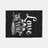 Liebe mein Stamm. Design, um Ihre Liebe jemandem z Fleecedecke (Vorderseite (Horizontal))