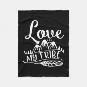 Liebe mein Stamm. Design, um Ihre Liebe jemandem z Fleecedecke (Vorderseite)