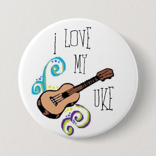 Liebe mein Uke Button (Vorderseite)