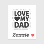 Liebe Mein Vater Aufkleber (Blatt)