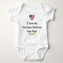 Liebe mein Vietnam-Veteranen-Papaya-Strampler Baby Strampler