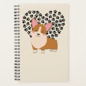 Liebe Mein Welsh Corgi Welppy Dog Paw Prinz Herz Planer (Vorderseite)