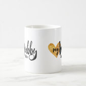 Liebe mein Wifey von Ihrer Hubby-Herz-Tasse Kaffeetasse (Mittel)