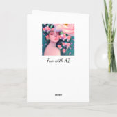 Liebe, mein wildes Kind Karte (Rückseite)