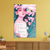 Liebe, mein wildes Kind Leinwanddruck (Insitu (Wohnzimmer))