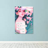 Liebe, mein wildes Kind Leinwanddruck (Insitu (Holzboden))