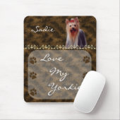 Liebe mein Yorkie Yorkshire Terrier Mousepad - (Mit Mouse)