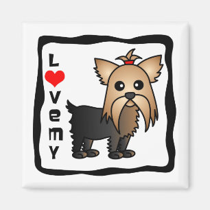 Liebe mein Yorkshire-Terrier Magnet