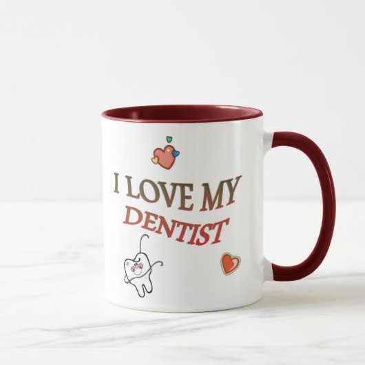 Liebe mein Zahnarzt Tasse (Rechts)