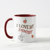 Liebe mein Zahnarzt Tasse (Links)