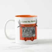 Liebe Meine Babci Dragonfly Polnische Großmutter Zweifarbige Tasse (Links)