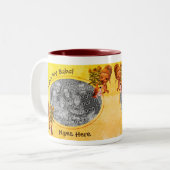 Liebe Meine Babci Welpen Polnische Großmutter Zweifarbige Tasse (Vorderseite Links)