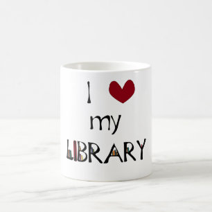 Liebe meine Bibliothek Kaffeetasse