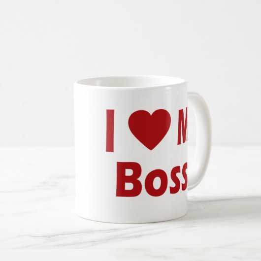 Liebe meine Boss-Tasse Kaffeetasse (VorderseiteRechts)