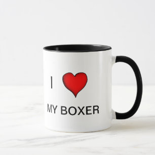 Liebe meine Boxer-Tasse Tasse