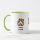 Liebe Meine Catfusion Abstrakt Chat Kaffee Tasse (Links)