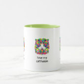 Liebe Meine Catfusion Abstrakt Chat Kaffee Tasse (Zentrum)