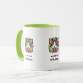 Liebe Meine Catfusion Abstrakt Chat Kaffee Tasse (Vorderseite Links)