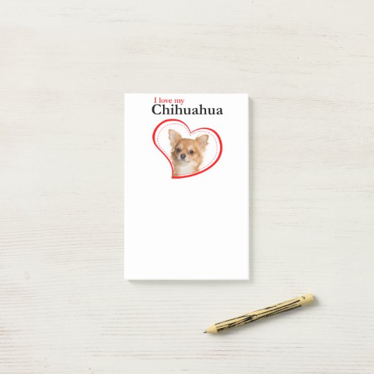 Liebe Meine Chihuahua Post-It-Notes Post-it Klebezettel (Auf Schreibtisch)