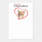 Liebe Meine Chihuahua Post-It-Notes Post-it Klebezettel (Vorderseite)