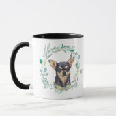Liebe Meine Chihuahua-Wreath-Kaffee-Tasse Tasse (Links)