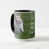 Liebe meine Corgi-Tasse Tasse (Vorderseite Links)