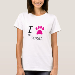 Liebe meine Corgi-Tatze T-Shirt