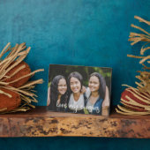 Liebe Meine Cousin Elegantes Foto für White Script Fotoplatte (Seite)