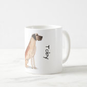 Liebe meine Deutsche Dogge Kaffeetasse (VorderseiteRechts)