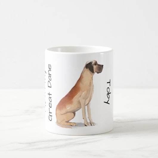 Liebe meine Deutsche Dogge Kaffeetasse (Mittel)