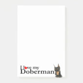 Liebe Meine Doberman Post-It-Notes Post-it Klebezettel (Vorderseite)
