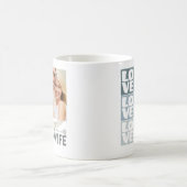 Liebe Meine Ehefrau Foto Herz Kaffeetasse (Mittel)