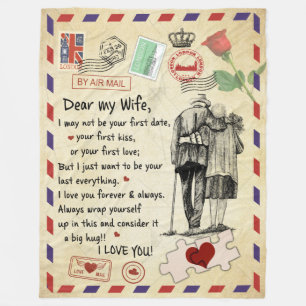 Liebe meine Ehefrau, ich Liebe dich von deiner Hub Fleecedecke