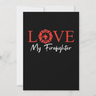 Liebe Meine Feuerwehrfrau Fireman Ehefrau Girlfrie Feiertagskarte