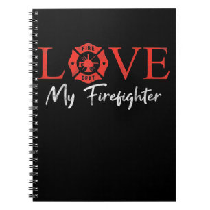 Liebe Meine Feuerwehrfrau Fireman Ehefrau Girlfrie Notizblock