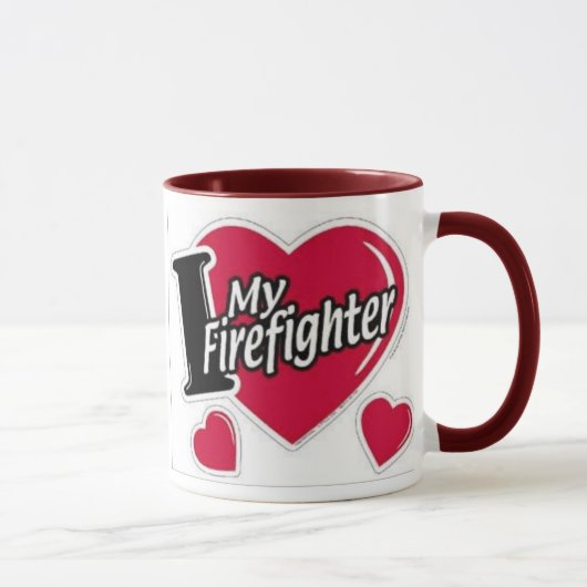 Liebe meine Feuerwehrmann-Tasse Tasse (Rechts)