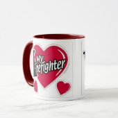 Liebe meine Feuerwehrmann-Tasse Tasse (Vorderseite Links)