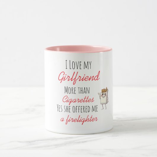 Liebe meine Freundin lustig Mug Tasse (Zentrum)